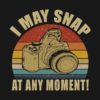 I May Snap At Any Moment Photographer Vintage Tank Top Official Photographer Merch