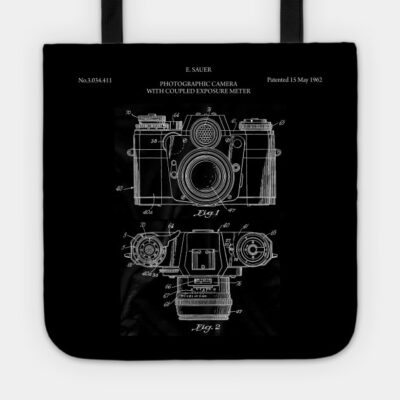 Vintage Camera Pattern Tote Official Photographer Merch