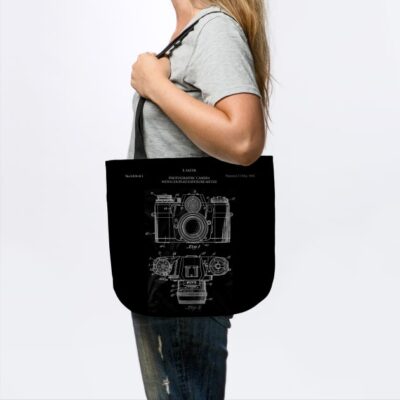 Vintage Camera Pattern Tote Official Photographer Merch