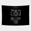 Vintage Camera Pattern Tapestry Official Photographer Merch