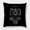 Vintage Camera Pattern Throw Pillow Official Photographer Merch