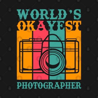 Vintage Photography Camera Worlds Okayest Photogra T-Shirt Official Photographer Merch