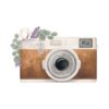 Camera And Florals Watercolor Tote Official Photographer Merch