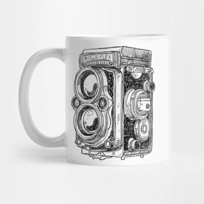 Hand Drawn Vintage Camera Mug Official Photographer Merch