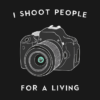 I Shoot People For A Living Throw Pillow Official Photographer Merch