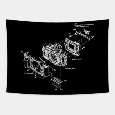 Camera Anatomy Tapestry Official Photographer Merch