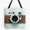 Classic Retro Old Vintage Brown Leather Camera Tote Bag Official Photographer Merch