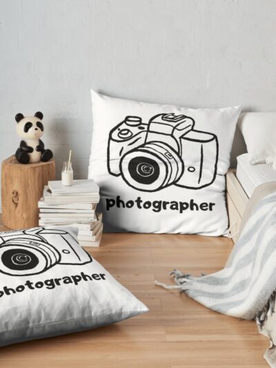 Photographer Throw Pillow Official Photographer Merch