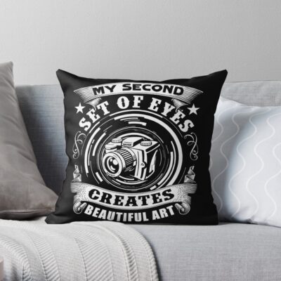 Photographer My Second Set Of Eyes Creates Beautiful Art Throw Pillow Official Photographer Merch