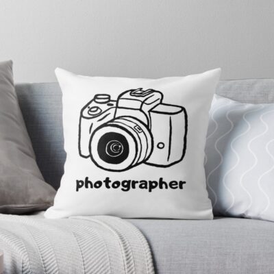 Photographer Throw Pillow Official Photographer Merch