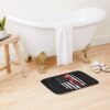 Distressed American Flag Photographer Bath Mat Official Photographer Merch