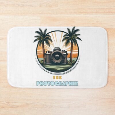 Vintage Beach Photographer Bath Mat Official Photographer Merch