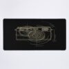 Vintage Photography Camera Blueprint Mouse Pad Official Photographer Merch