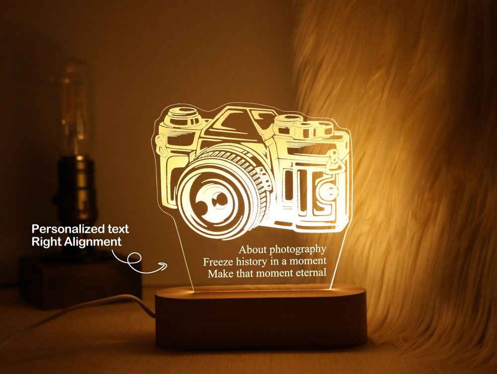 Camera 3D Lamp Night Light